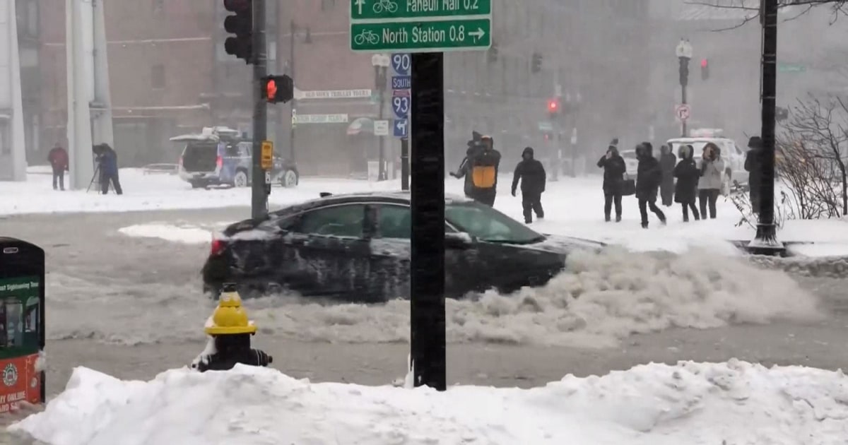 Boston hit by coastal flooding in massive winter storm