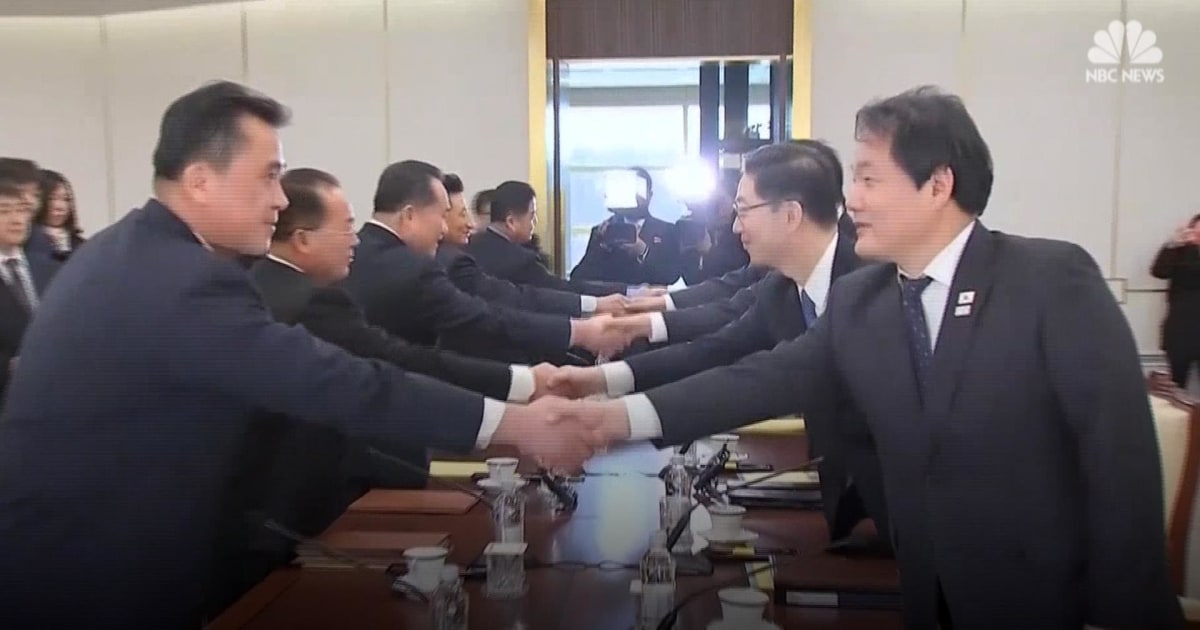 North and South Korea meet for first talks in 2 years