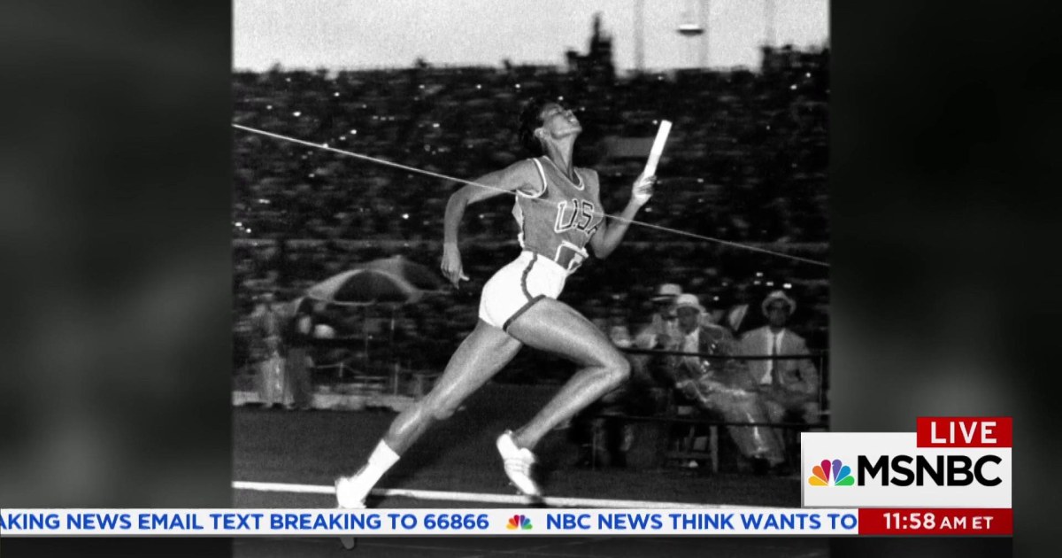 Olympic Sprinter Rudolph Crossword