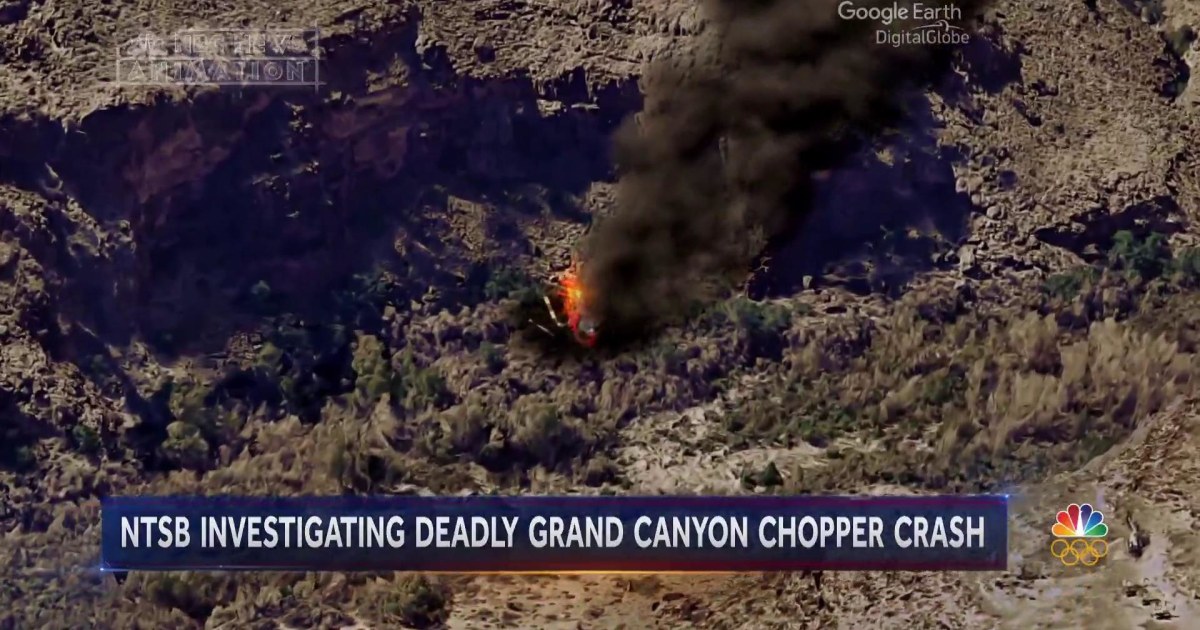 NTSB investigating Grand Canyon helicopter crash that left three dead