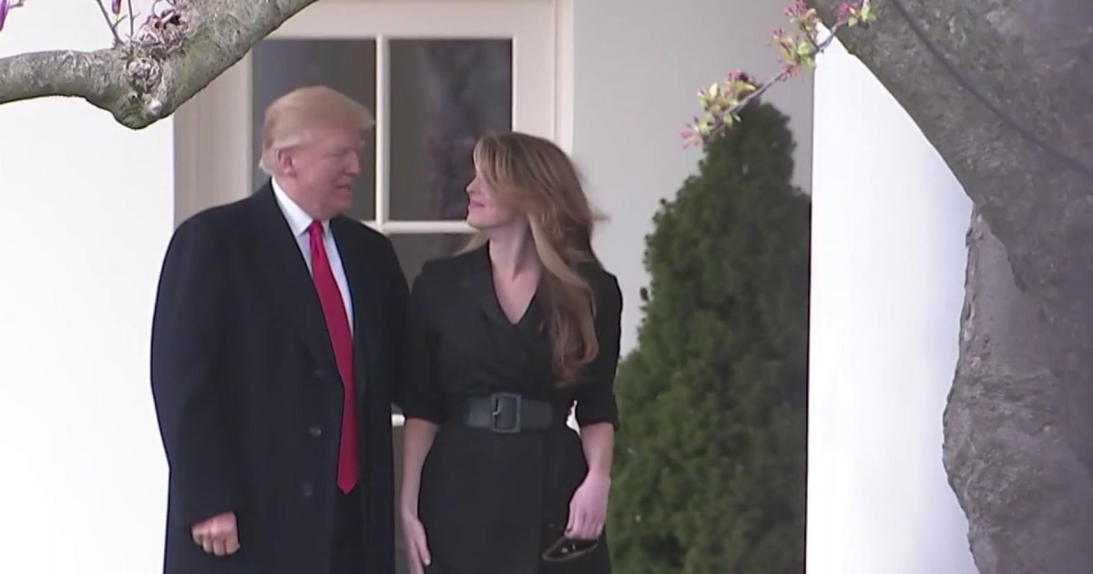 President Trump Honors Hope Hicks Before She Leaves The White House