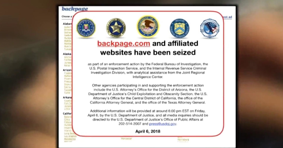 Classifieds site shut down by FBI