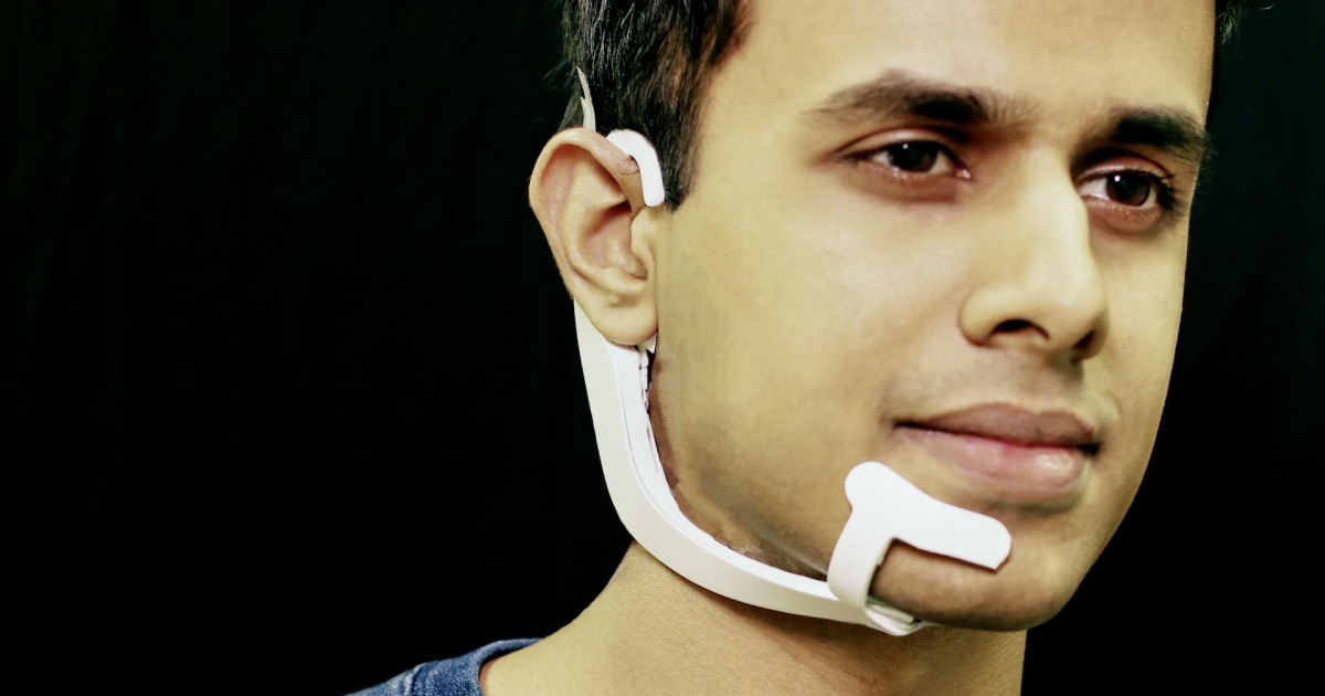 Alterego Technology This futuristic headset lets you talk to other devices without actually ...