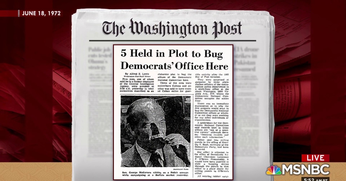 Looking back to Watergate and what it tells us about now