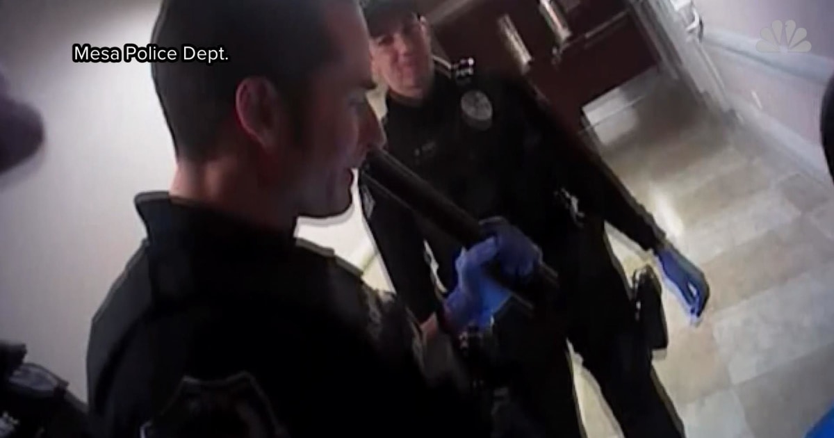 Mesa police body cam video released of incident with suspect