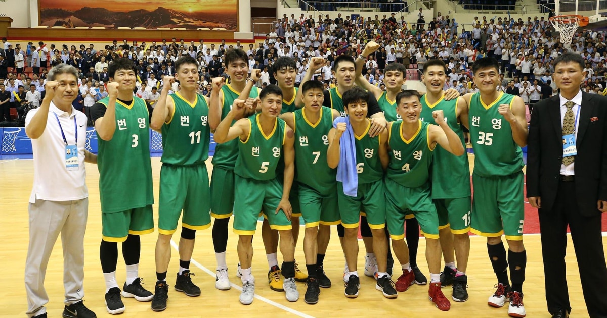 Basketball teams from North and South Korea play exhibition games in Pyongyang