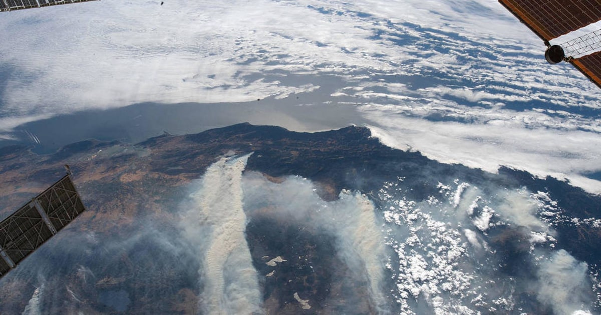 The devastating California wildfires from space