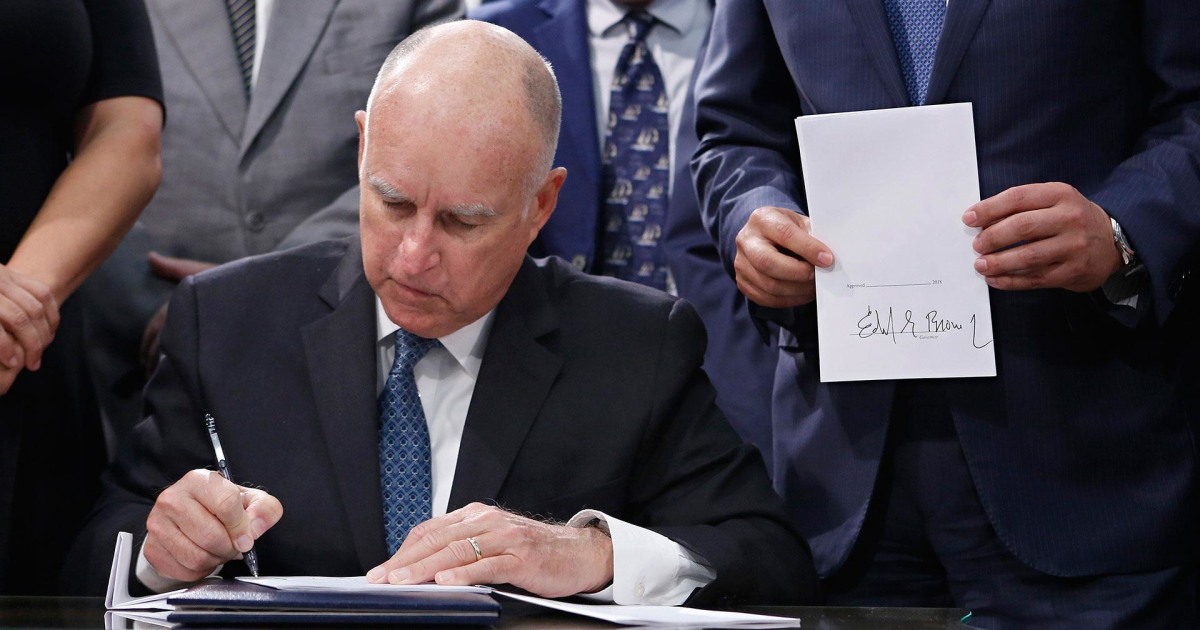 California Gov. Brown signs 100 percent clean electricity bill