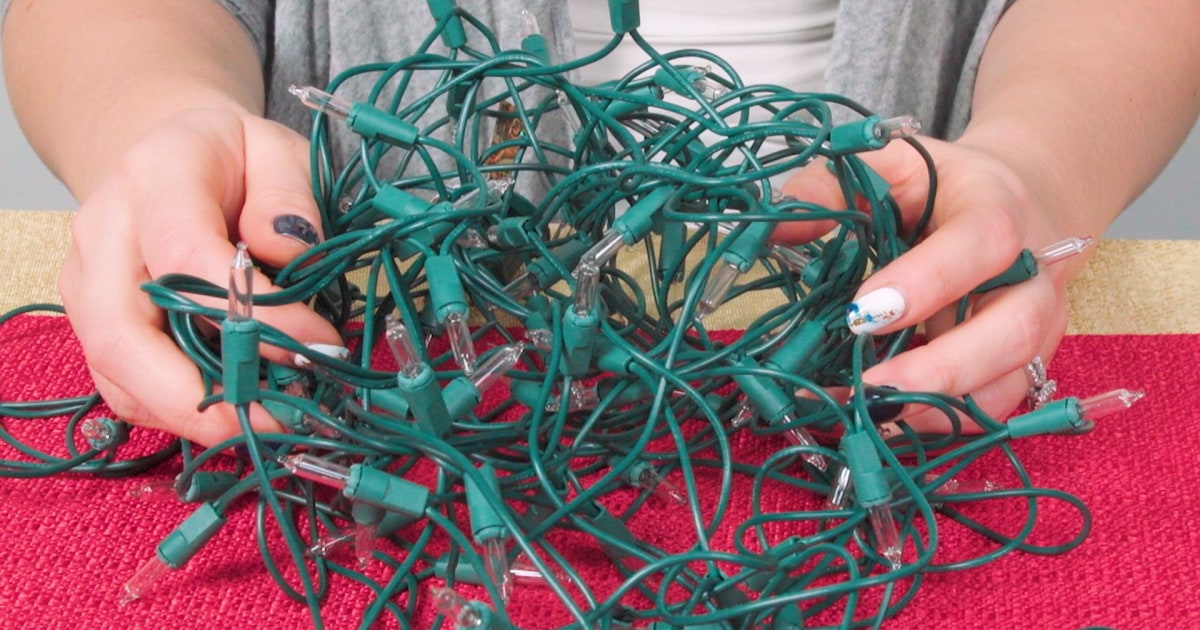 Use these hacks for storing Christmas lights tanglefree