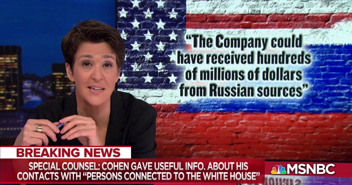 Mueller's Cohen filing points to Trump's role in criminal scheme