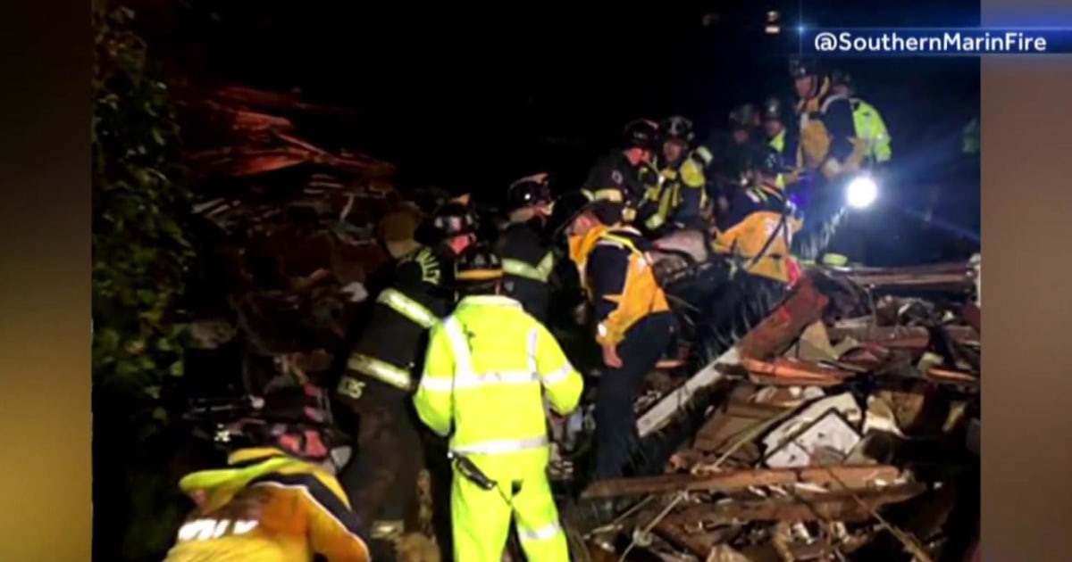 Dramatic rescue after early morning mudslide leaves California woman ...