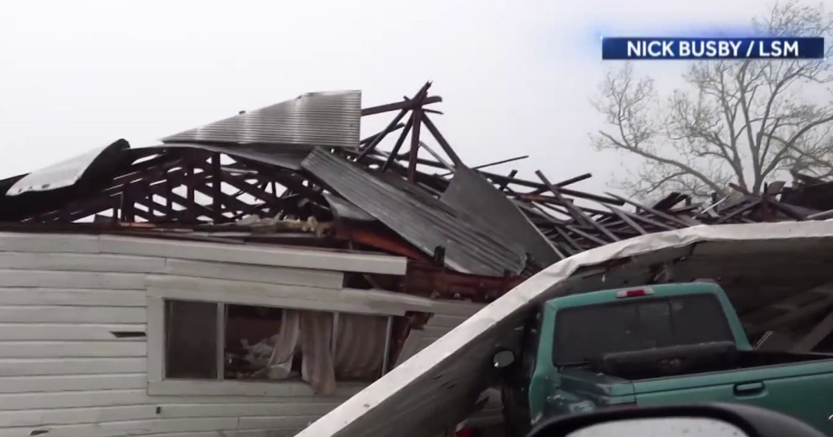 Tornado tears through Texas town as severe weather sweeps Southern U.S.