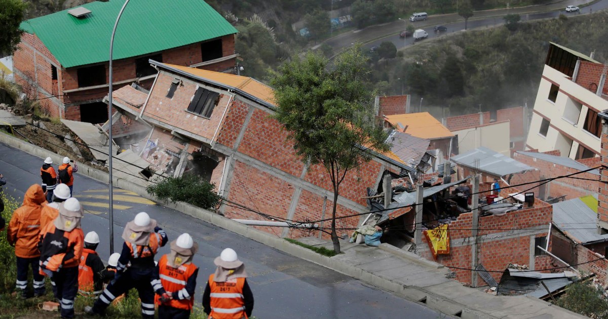 Dramatic Landslide Destroys Homes In La Paz, Bolivia