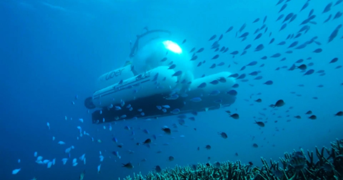 Submarine ridesharing service launched at Great Barrier Reef