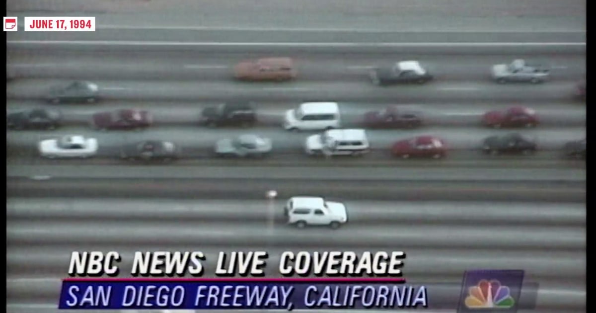 Watch NBC News’ 1994 coverage of the O.J. Simpson Bronco chase