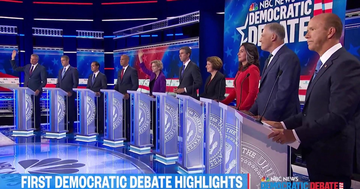 Watch highlights of the first Democratic presidential debate