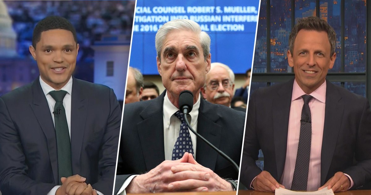 Watch late night comedians take on Mueller’s testimony