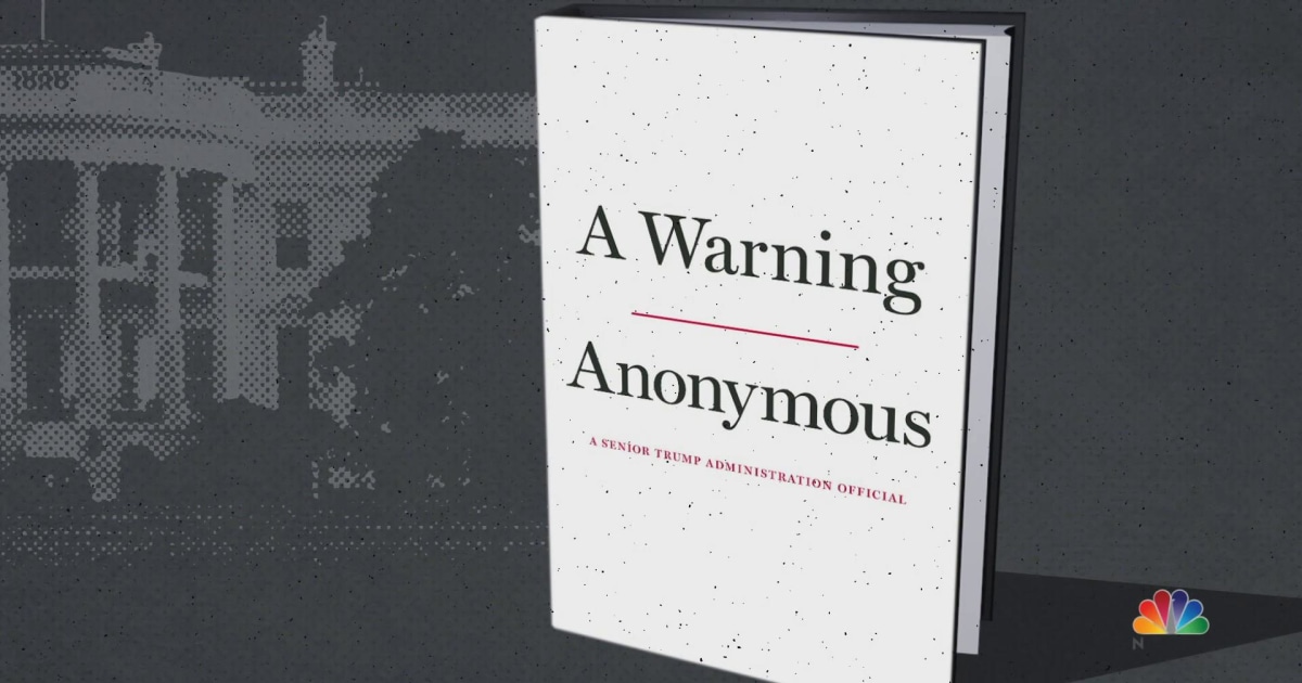 Anonymous author from inside the Trump White House calls on other ...
