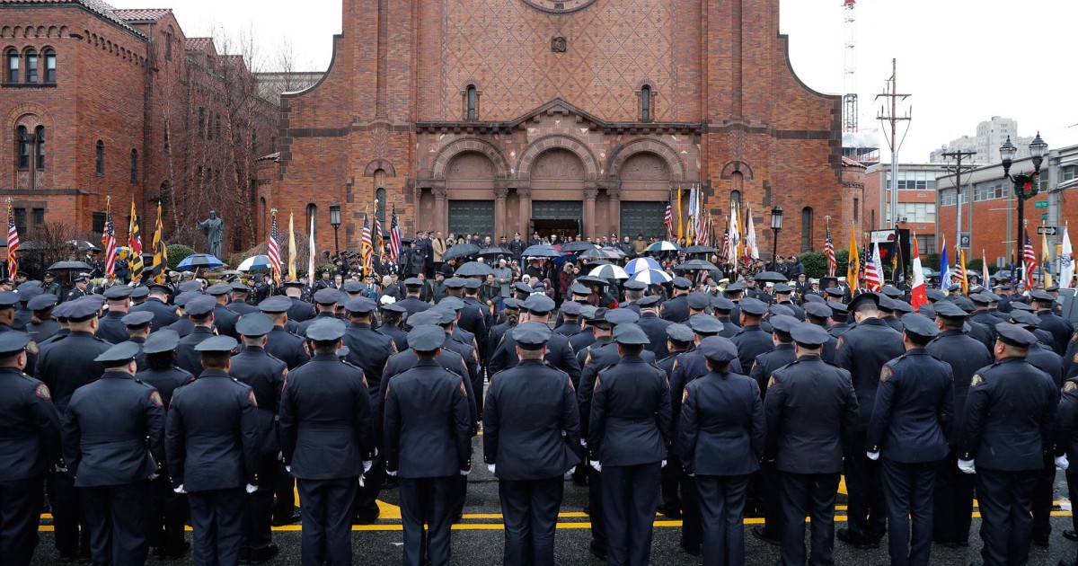 Thousands honor slain officer gunned down in Jersey City shooting