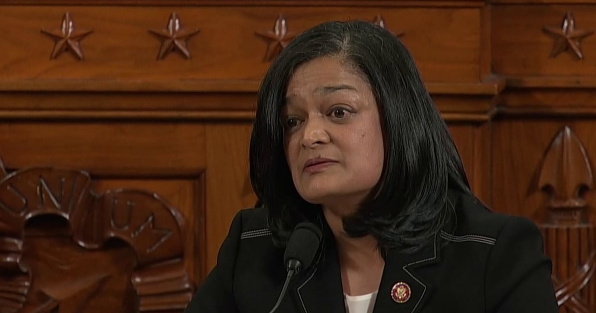 Jayapal calls President trump the smoking gun