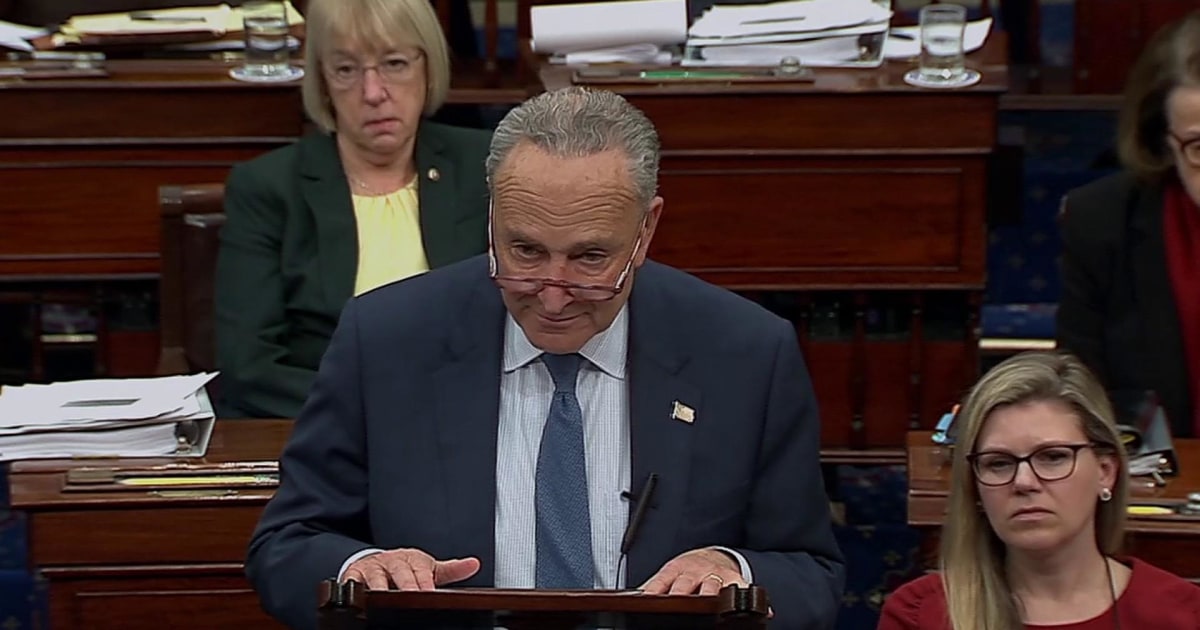 Schumer Sample Schumer says ‘it’s short’ when proposing amendment on evidence