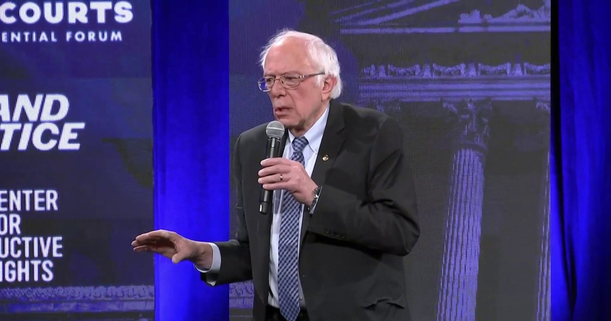 Sanders discusses his #39 litmus test #39 for Supreme Court nominees Sanders discusses his #39 litmus test #39 for Supreme Court nominees