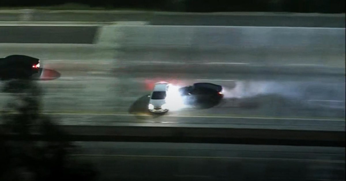 Aerials show California car chase ending in grisly crash after ...