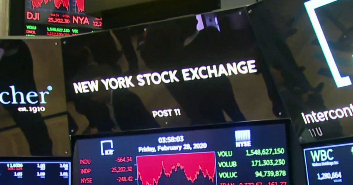 Wall Street closes worst week since financial crisis amid coronavirus fears