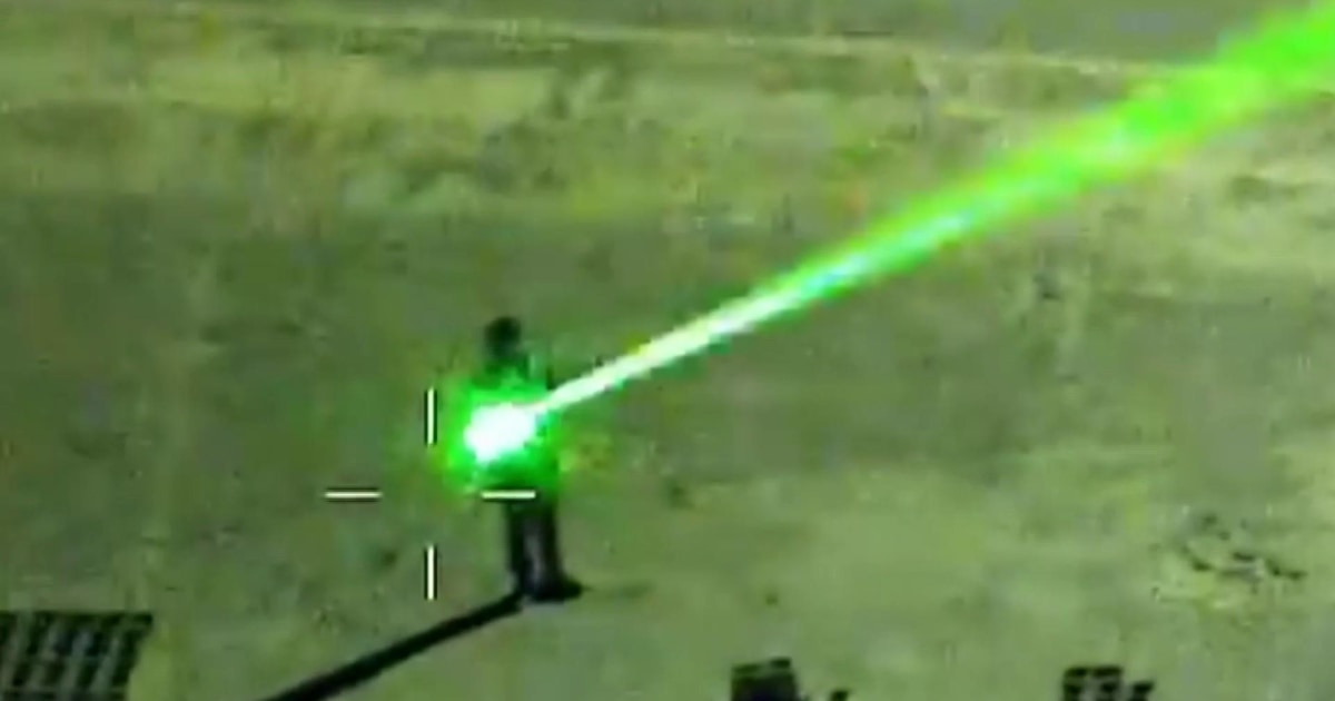 Authorities warn of dangers of pointing lasers at aircraft