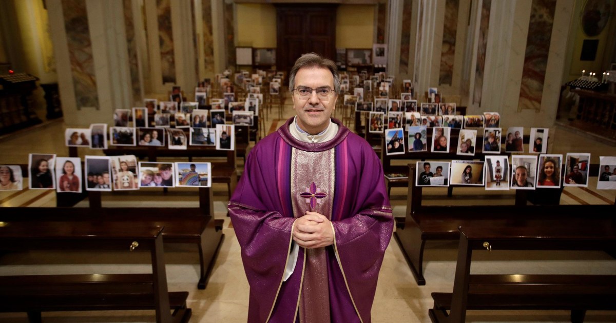 italian-priest-fills-church-with-pictures-of-his-congregation-amid