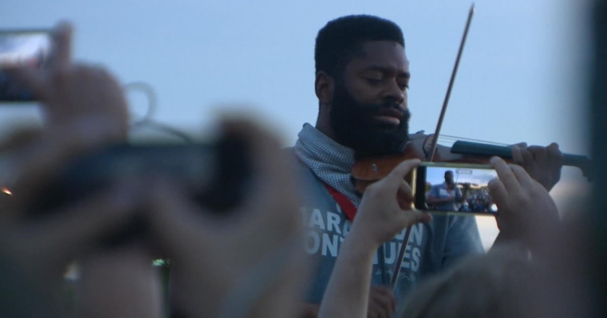 Violin Vigil Honors Elijah McClain Amid Protests In Aurora Colorado
