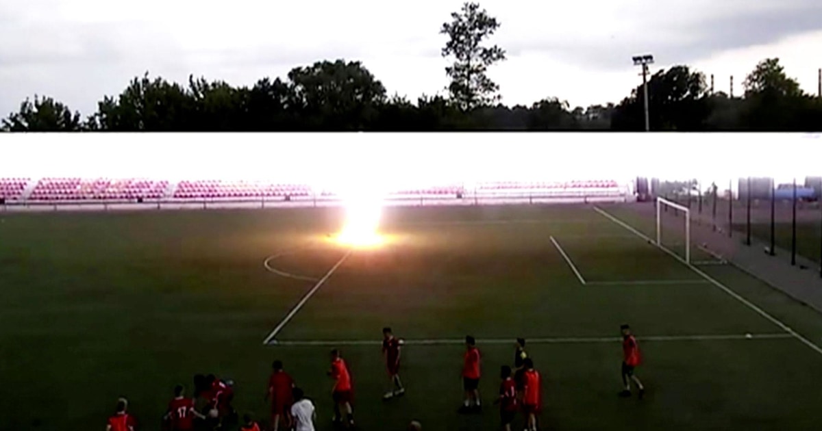 Russian teen soccer player struck by lightning during training