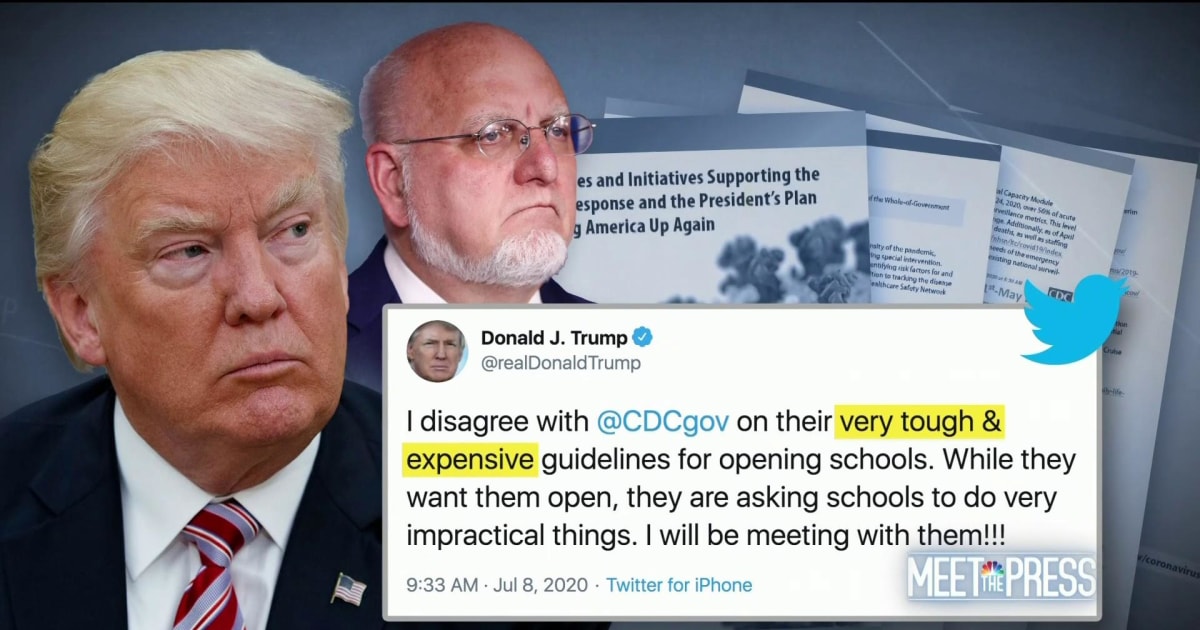 President Trump makes school re-openings latest front in the culture wars