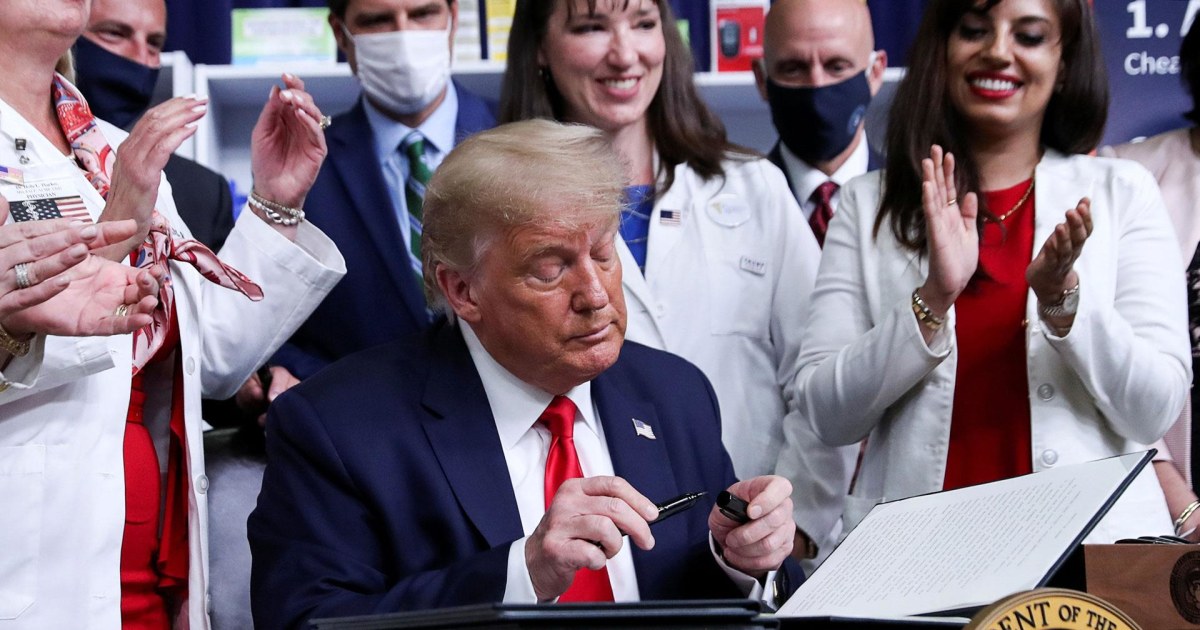 Trump signs executive order reducing prescription drug prices