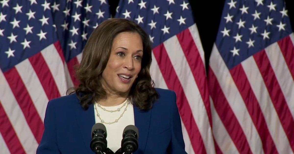 Sen. Harris gives first speech as Joe Biden's running mate