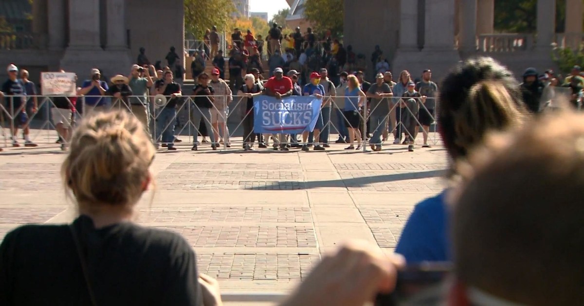 One dead near dueling far-right, left protest in Denver, Colorado