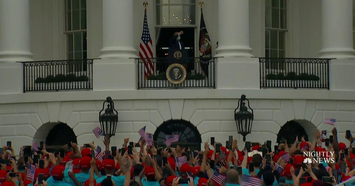 Trump holds first public event since coronavirus diagnosis