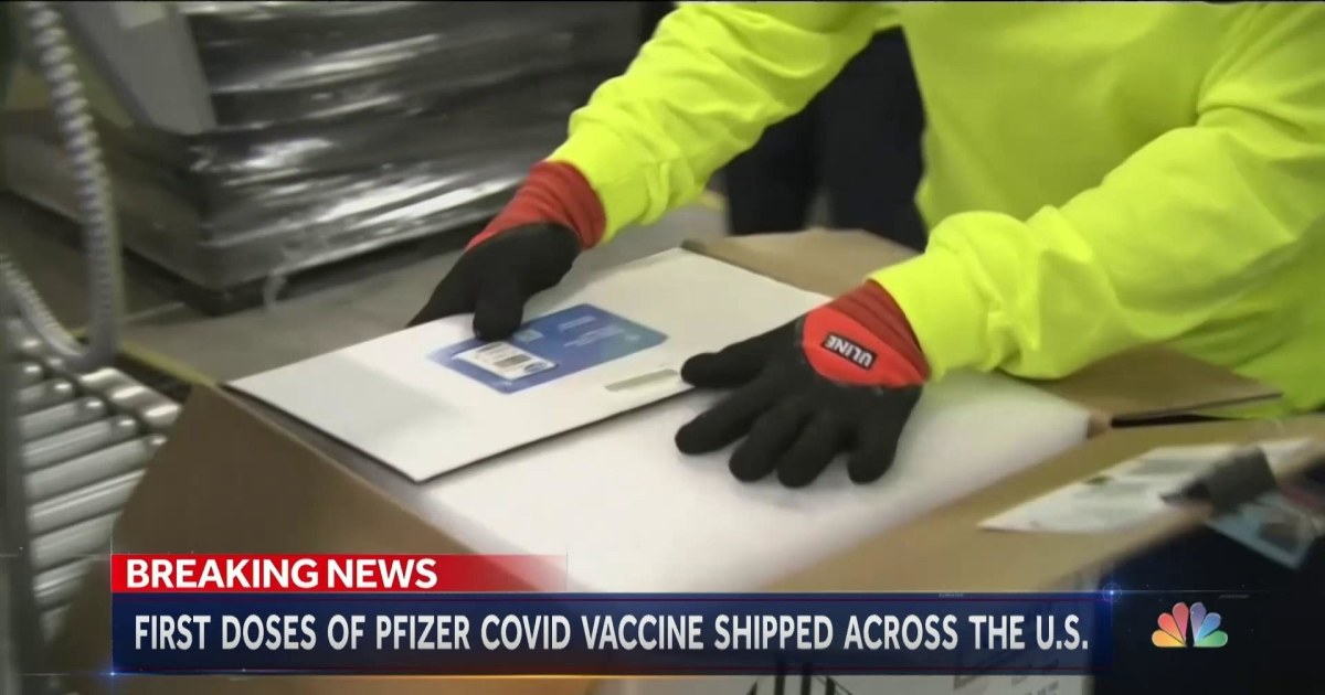 First doses of Pfizer Covid vaccine on the move