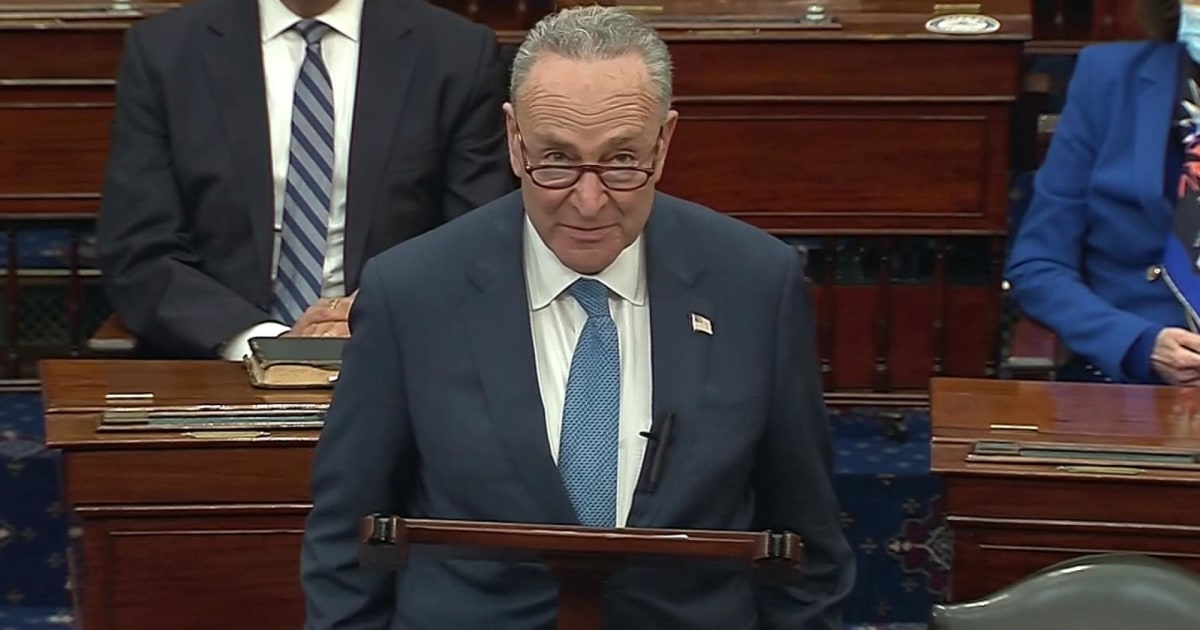 Schumer gives first speech as Senate majority leader