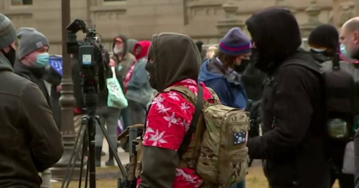 Armed protesters arrive at Michigan Capitol