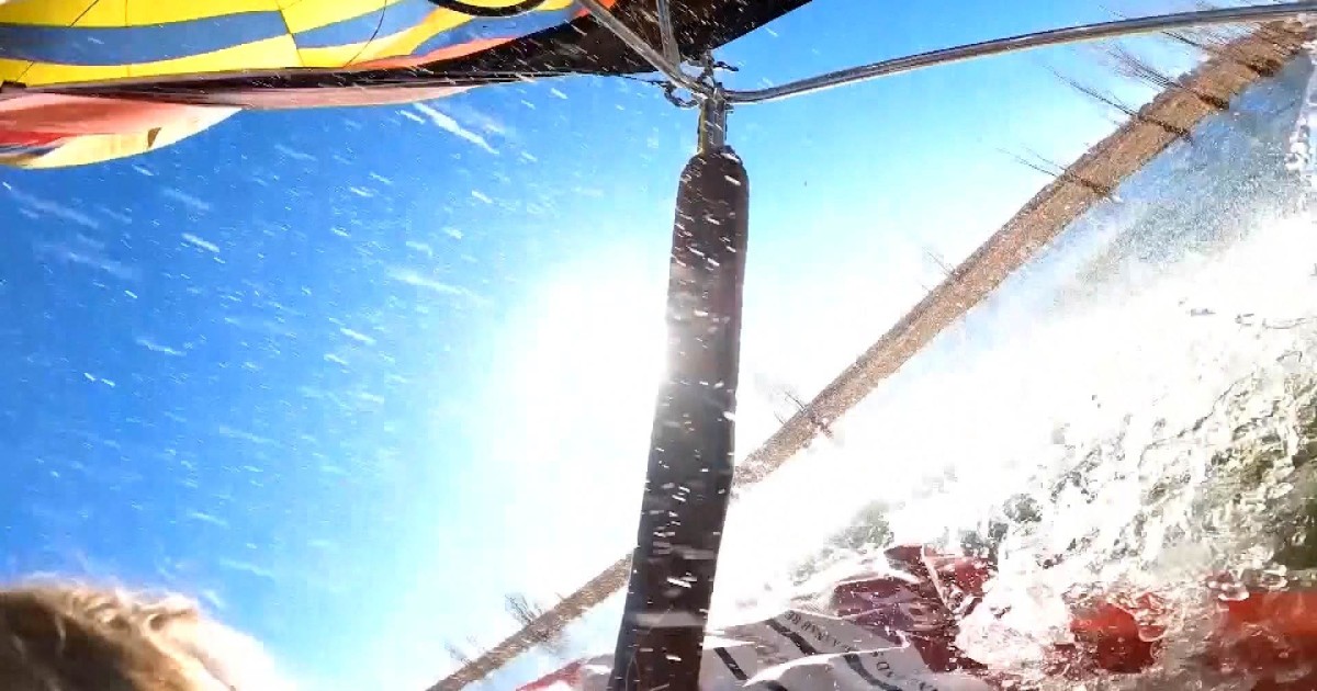 Caught on camera: Hot air balloon in Utah plunges into water