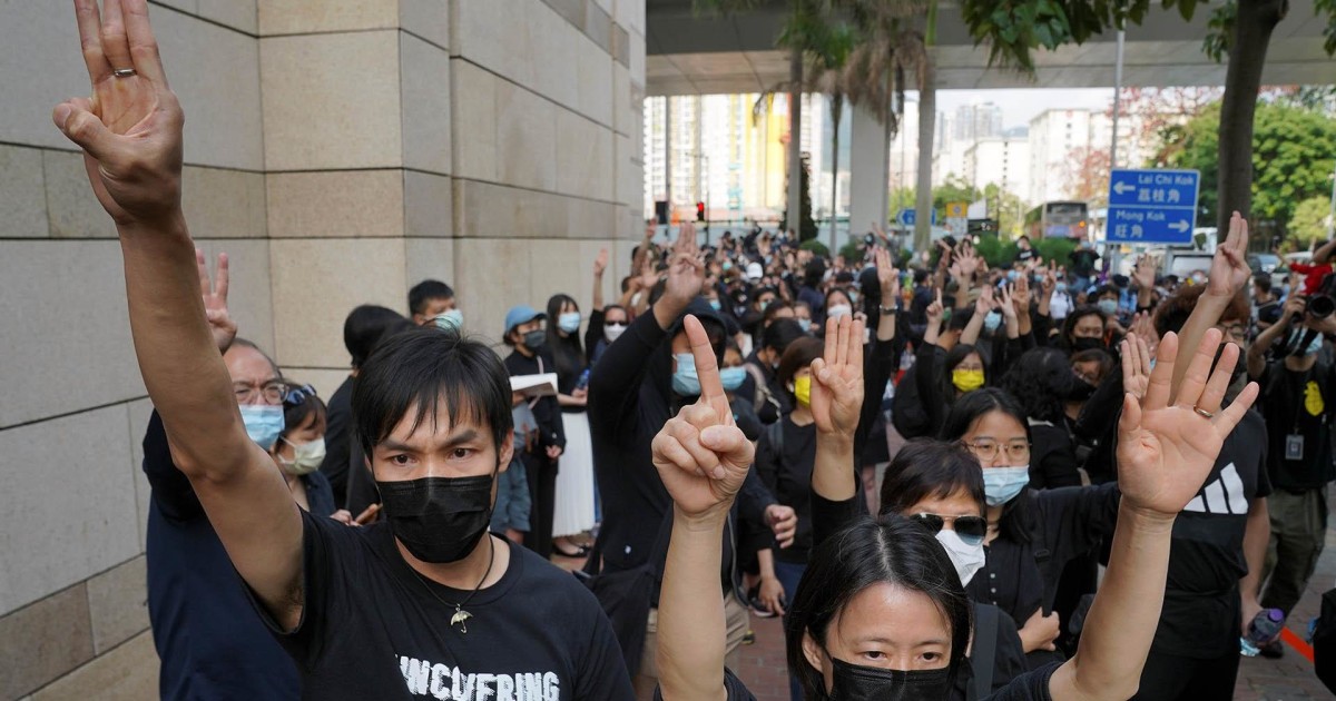 Hong Kong Protesters Defiant As Pro Democracy Activists Appear In Court