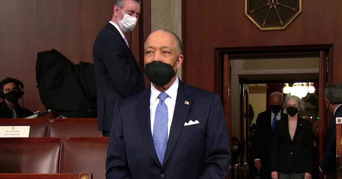 First Black House sergeantatarms announces Biden for joint Congress