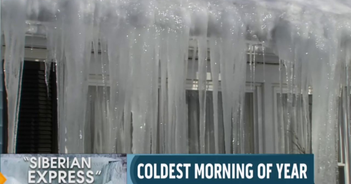 Cold blankets eastern US