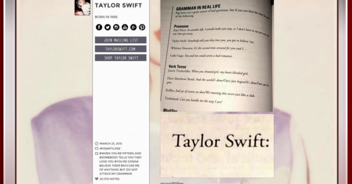Princeton Review gets Taylor Swift lyric wrong