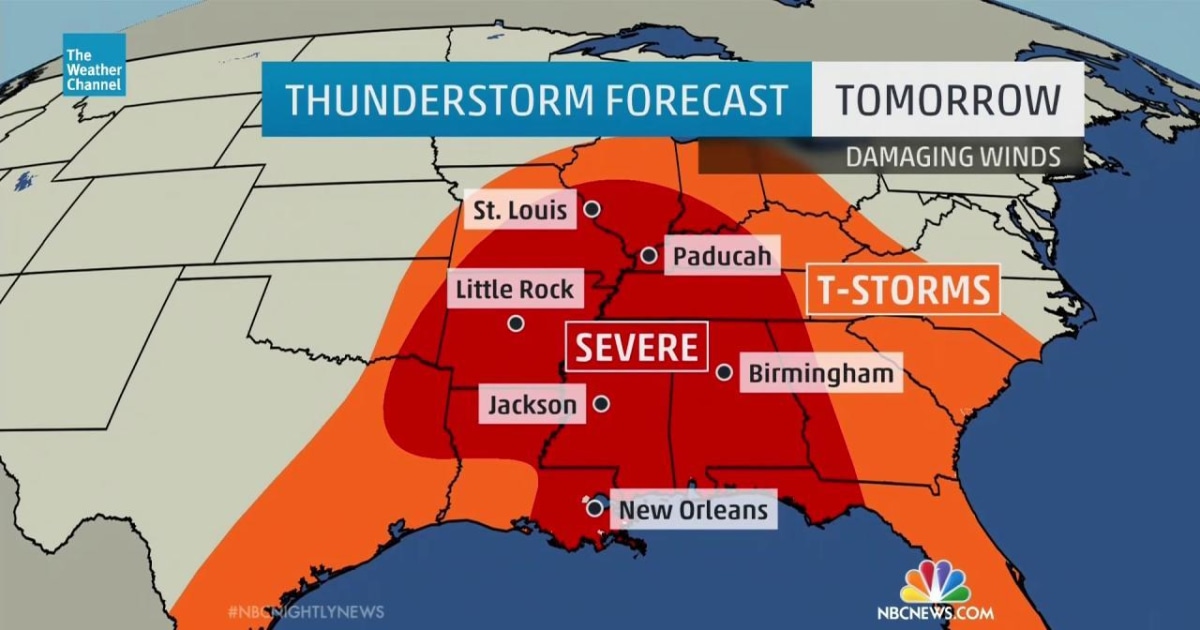 Middle of the Country Faces Severe Weather Threats