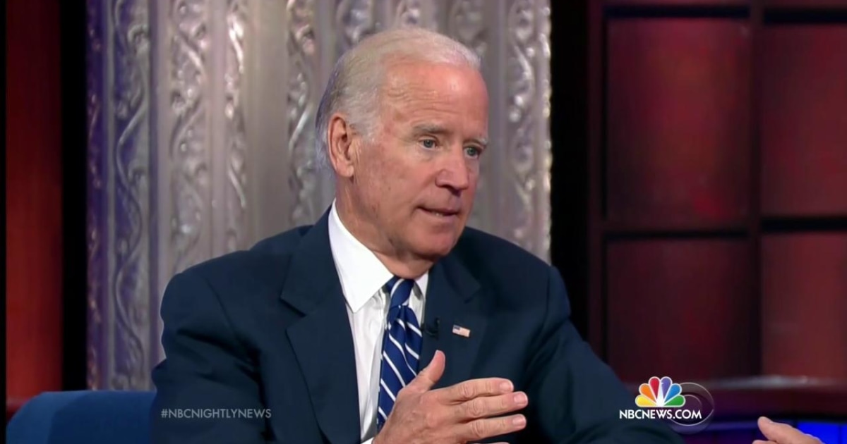 Biden Tells Colbert He’s Still Grieving the Loss of His Son Beau