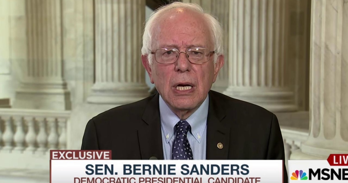 Sanders US should refugees