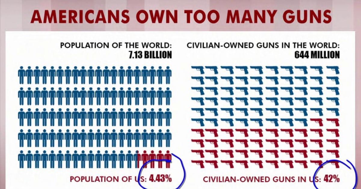 Rattner's charts US has too many guns
