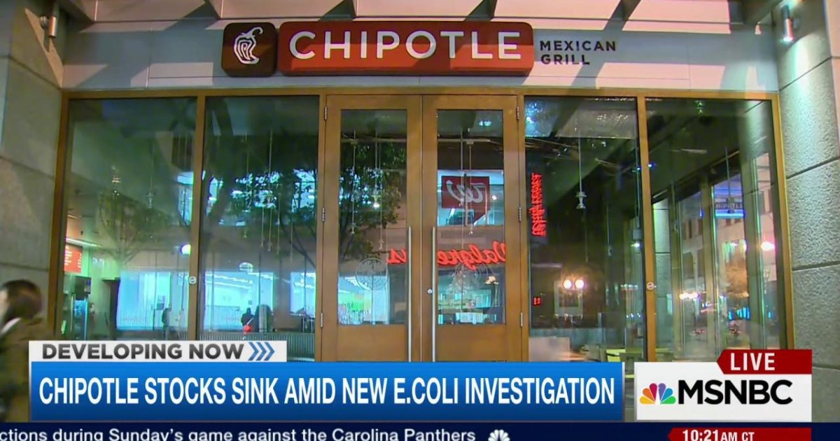 Chipotle stocks sink amid new E.coli investigation